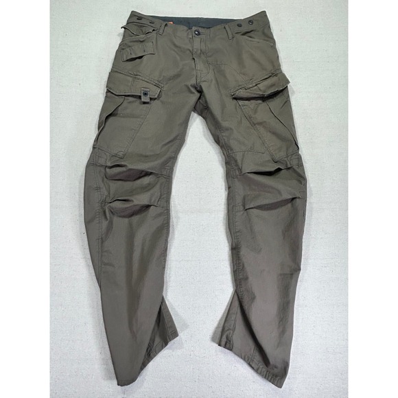 G-STAR Men's 34 RAW CARGO Military Style Pants GS01 Barrel Rovic 3D Loose Tapper